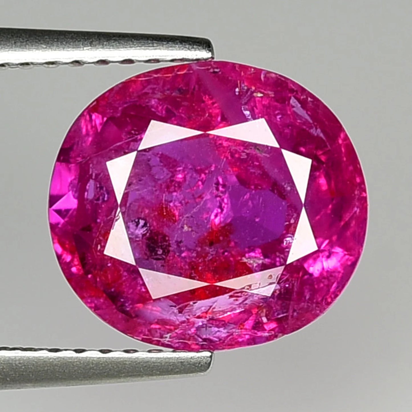 4.44cts SUPER 100% Natural Pinkish Red Color Unheated Burma (Mogok) Ruby